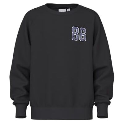 NAME IT Namn IT Nkfvenus Ls Nreg Sweat Bru, svart, 122-128 NAME IT Namn IT Nkfvenus Ls Nreg Sweat Bru, svart, 122-128