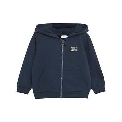 s.Oliver Sweatshirt-jacka med huva och känguruficka, marinblå, 104-110 s.Oliver Sweatshirt-jacka med huva och känguruficka, marinblå, 104-110