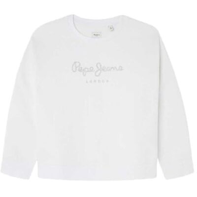 Pepe Jeans flicka vinter ros tröja, Vit (vit), 4 år Pepe Jeans flicka vinter ros tröja, Vit (vit), 4 år