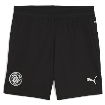 PUMA Manchester City FC Barn Träningsshorts utan Fickor 25/26, Svart (Black x Silver), 116 PUMA Manchester City FC Barn Träningsshorts utan Fickor 25/26, Svart (Black x Silver), 116