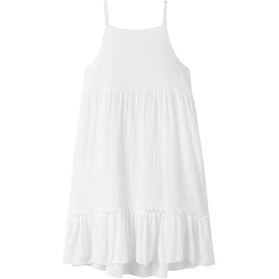 NAME IT Namn det flicka Nkffimia Sl Dress Noos sommarklänning, Vit, 122 NAME IT Namn det flicka Nkffimia Sl Dress Noos sommarklänning, Vit, 122