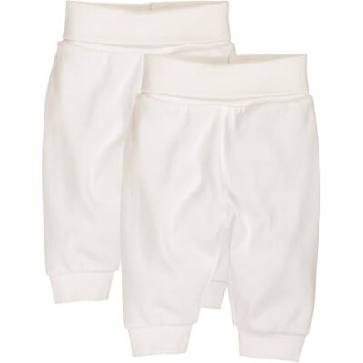 Playshoes Baby pumpbyxor joggingbyxor 2-pack, natur, 50 Playshoes Baby pumpbyxor joggingbyxor 2-pack, natur, 50