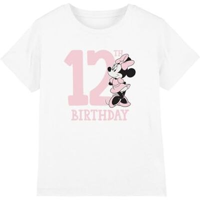 Minnie mandarin creative ltd Mimmi Pigg 12:e födelsedag skjorta flickor t-shirt, vit, 5-6 år, Vitt, 5-6 År Minnie mandarin creative ltd Mimmi Pigg 12:e födelsedag skjorta flickor t-shirt, vit, 5-6 år, Vitt, 5-6 År