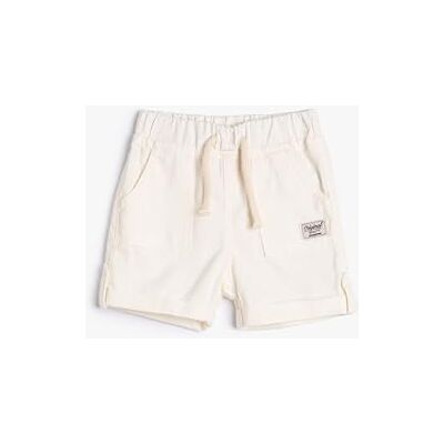 Koton Babyboys bomull dragsko fickor shorts, Ecru (010), 2-3 år Koton Babyboys bomull dragsko fickor shorts, Ecru (010), 2-3 år