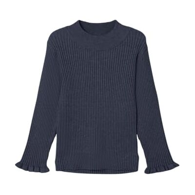 NAME IT Namn IT flicka Nmfvianna Ls smal stickad stickad tröja, Mörk safir, 98 NAME IT Namn IT flicka Nmfvianna Ls smal stickad stickad tröja, Mörk safir, 98