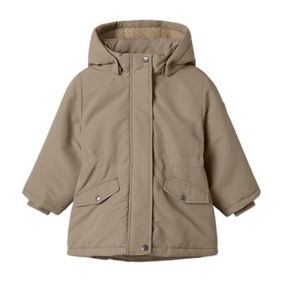 NAME IT Flicka Nmfmarlow Parka jacka Pb, Silver Mink, numeric_110 NAME IT Flicka Nmfmarlow Parka jacka Pb, Silver Mink, numeric_110