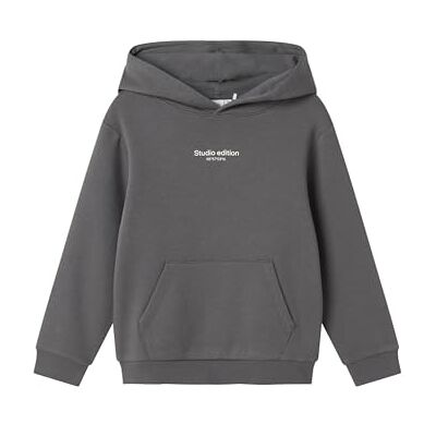 NAME IT Nkmbrody Ls Nreg Sweat Wh Bru Noos, Lava rök, 122-128 NAME IT Nkmbrody Ls Nreg Sweat Wh Bru Noos, Lava rök, 122-128