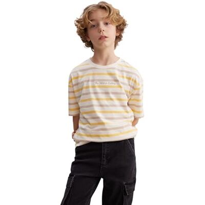 DeFacto T-shirt för pojkar, ecru, 11-12 år DeFacto T-shirt för pojkar, ecru, 11-12 år
