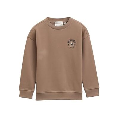 TOM TAILOR Barn pojkar sweatshirt, 35808 – Mellow Brown, 104-110 TOM TAILOR Barn pojkar sweatshirt, 35808 – Mellow Brown, 104-110