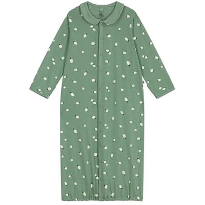 Petit Bateau Tryckt krage bomull baby kombisac Petit Bateau Tryckt krage bomull baby kombisac