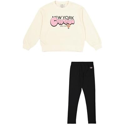 Champion flickors Legacy Crewneck sweatsuit, Gul (YS141), 7-8 År Champion flickors Legacy Crewneck sweatsuit, Gul (YS141), 7-8 År