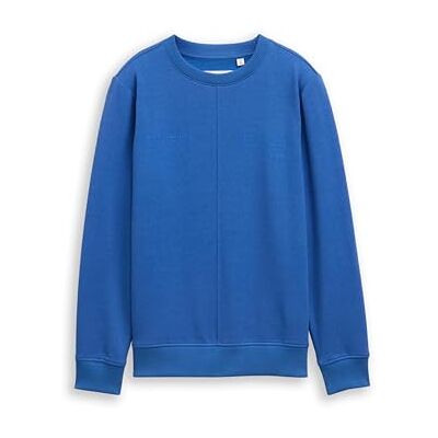 TOM TAILOR Barn pojkar sweatshirt, 34662 – mjuk safirblå, 164 TOM TAILOR Barn pojkar sweatshirt, 34662 – mjuk safirblå, 164