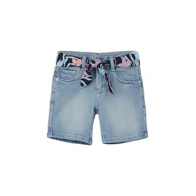 s.Oliver Unisex barn 2143060 jeans Bermuda med knytbälte, blå, 122 s.Oliver Unisex barn 2143060 jeans Bermuda med knytbälte, blå, 122