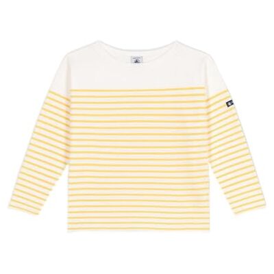 Petit Bateau Sjöman Barn och ungdomar, Vit/gul, 10 år Petit Bateau Sjöman Barn och ungdomar, Vit/gul, 10 år
