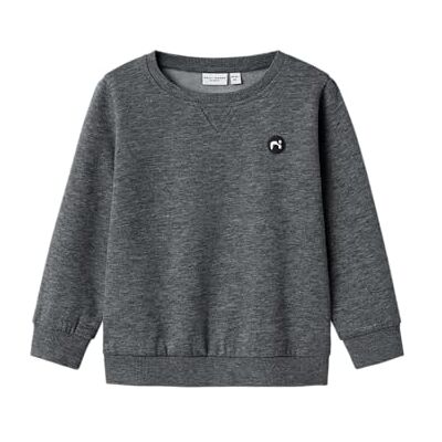 NAME IT Pojkar Nmmvimo Ls Sweat Bru Noos sweatshirt, Mörkgrå melange, 98 NAME IT Pojkar Nmmvimo Ls Sweat Bru Noos sweatshirt, Mörkgrå melange, 98
