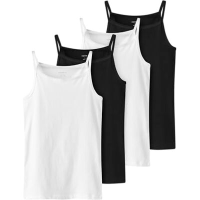 Name it kids flicka svart Nkfstrap Top 4P vit solid, Numeric_110, svart, numeric_110 Name it kids flicka svart Nkfstrap Top 4P vit solid, Numeric_110, svart, numeric_110