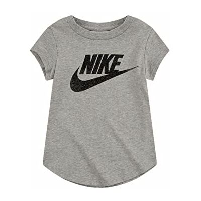 NIKE Futura S/S T-tröja för flickor, Dk Grey Heather, 12 månader NIKE Futura S/S T-tröja för flickor, Dk Grey Heather, 12 månader