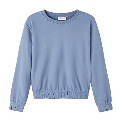 NAME IT Nkftulena Ls Sweat Unb Noos sweatshirt för flickor, Vild vind, 98 cm NAME IT Nkftulena Ls Sweat Unb Noos sweatshirt för flickor, Vild vind, 98 cm