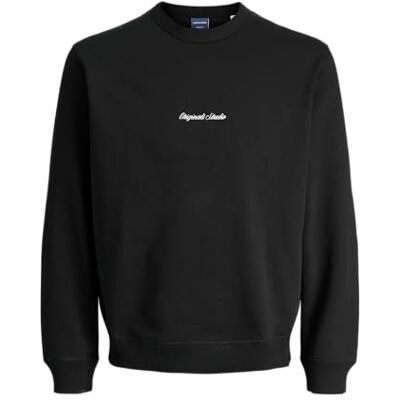 JACK & JONES JUNIOR Jornorrebro Emb Sweat Crew Noos Jnr, svart, 164 JACK & JONES JUNIOR Jornorrebro Emb Sweat Crew Noos Jnr, svart, 164
