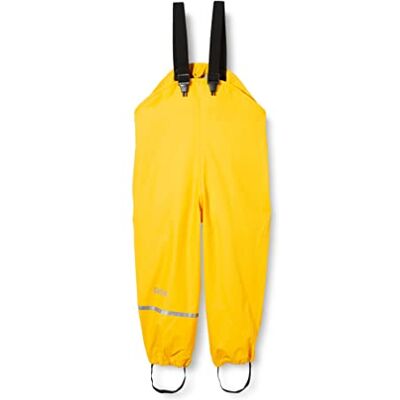 CareTec Unisex Barn Rain Overall PU w/o fleece Regnbyxor, Yellow (324), 116 CareTec Unisex Barn Rain Overall PU w/o fleece Regnbyxor, Yellow (324), 116