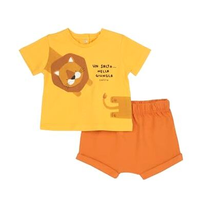 Chicco , Barnkläder, T-shirt och shorts, med håll och söta mönster, designade i Italien, babykläder 0–24 månader, födelsepresentidéer, Apelsin, 0 mesi Chicco , Barnkläder, T-shirt och shorts, med håll och söta mönster, designade i Italien, babykläder 0–24 månader, födelsepresentidéer, Apelsin, 0 mesi