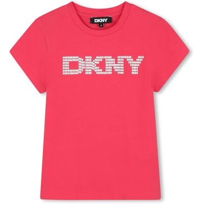 DKNY D62406 t-shirt för flickor, Rosa, 6 år DKNY D62406 t-shirt för flickor, Rosa, 6 år