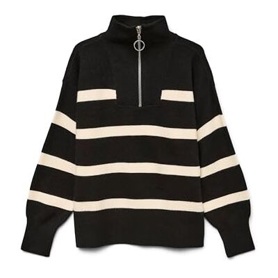 VERO MODA Girl stickad tröja VMSABA tröja, svart, 158-164 VERO MODA Girl stickad tröja VMSABA tröja, svart, 158-164