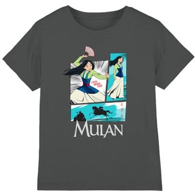 Disney mandarin creative ltd mulan actionpaneler flickor t-shirt, träkol, 3-4 år, Träkol, 3-4 År Disney mandarin creative ltd mulan actionpaneler flickor t-shirt, träkol, 3-4 år, Träkol, 3-4 År