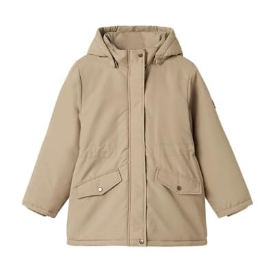 NAME IT Flicka Nkfmarlow Parka jacka Pb, Silver Mink, numeric_128 NAME IT Flicka Nkfmarlow Parka jacka Pb, Silver Mink, numeric_128