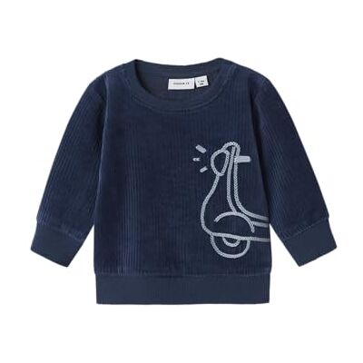 NAME IT Nbmnando Ls Vel Top, Insignia blå, 74 NAME IT Nbmnando Ls Vel Top, Insignia blå, 74