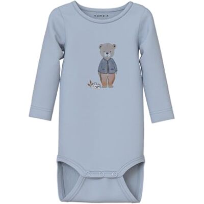 NAME IT Baby pojkar Nbmriss Ls Body Box långärmad body, niagara mist, 56 NAME IT Baby pojkar Nbmriss Ls Body Box långärmad body, niagara mist, 56