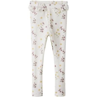 Lil' atelier mini Nmfgavo Efi Slim Legging Lil Noos, Kokosnötmjölk, 116 Lil' atelier mini Nmfgavo Efi Slim Legging Lil Noos, Kokosnötmjölk, 116
