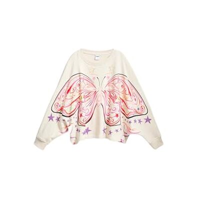 Desigual Sweat_Butterfly Sweatshirt för flickor, Vit, 4 år Desigual Sweat_Butterfly Sweatshirt för flickor, Vit, 4 år