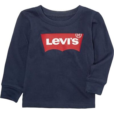 Levi's Baby pojkar Lvb L/S Batwing Tee 6e8646 långärmad T-shirt, Klänning blues, 18 månader Levi's Baby pojkar Lvb L/S Batwing Tee 6e8646 långärmad T-shirt, Klänning blues, 18 månader