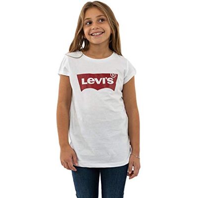 Levi's Lvg S/S Batwing T-shirt T-shirt för flickor, Röd/vit, 12 år Levi's Lvg S/S Batwing T-shirt T-shirt för flickor, Röd/vit, 12 år