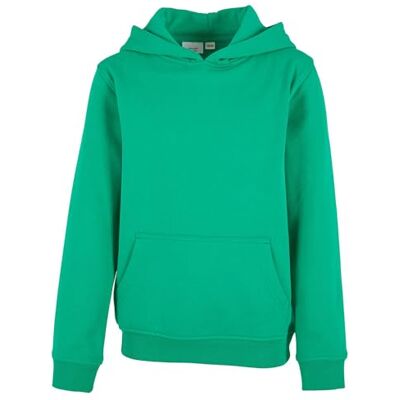 Build Your Brand Organic Basic Kids Hoody, basic huvtröja för pojkar och flickor, 100% ekologisk bomull, storlekar 110/116-158/164, Gräsgrön, 158-164 Build Your Brand Organic Basic Kids Hoody, basic huvtröja för pojkar och flickor, 100% ekologisk bomull, storlekar 110/116-158/164, Gräsgrön, 158-164
