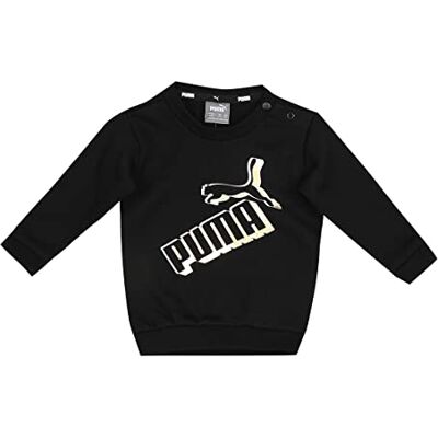 PUMA Unisex barn Minicats Ess+ Crew Jogger Fl Track Suit, Black, 62 EU PUMA Unisex barn Minicats Ess+ Crew Jogger Fl Track Suit, Black, 62 EU
