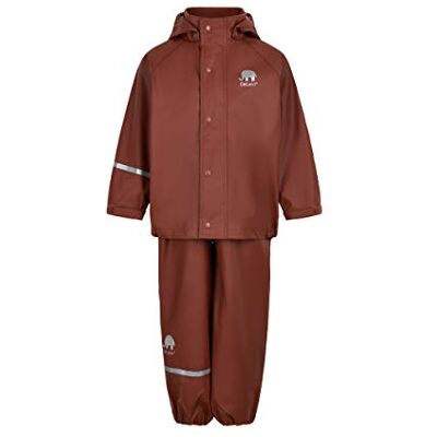 Celavi Unisex barn basic regnkläder set solid PU regnjacka, sköldpaddsskal, 70, sköldpadda skal, 70 Celavi Unisex barn basic regnkläder set solid PU regnjacka, sköldpaddsskal, 70, sköldpadda skal, 70
