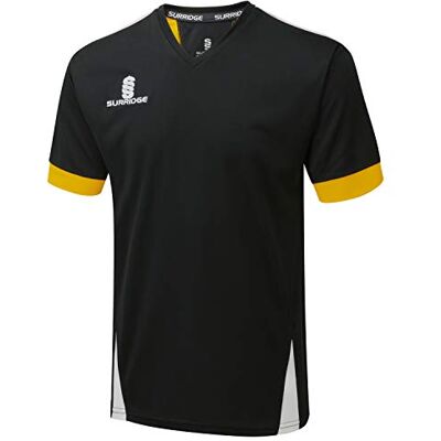Surridge Sports unisex barn blad träning tröja Black/Amber/White M Surridge Sports unisex barn blad träning tröja Black/Amber/White M
