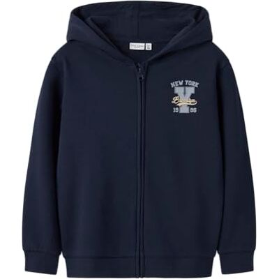 NAME IT Namn IT Nkmvoltinus Nreg sweatkort Wh Bru, marinblå blazer, 134-140 NAME IT Namn IT Nkmvoltinus Nreg sweatkort Wh Bru, marinblå blazer, 134-140