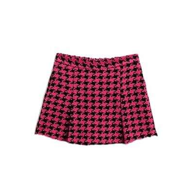 Koton Girls Houndstooth mönstrad pleated Skort, Rosa design (01f), 9-10 Jahre Koton Girls Houndstooth mönstrad pleated Skort, Rosa design (01f), 9-10 Jahre