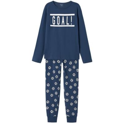 NAME IT Namn det pojke nattlinneset fotboll, Mörk denim, 86-92 NAME IT Namn det pojke nattlinneset fotboll, Mörk denim, 86-92