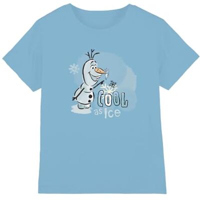 Disney Frost Olaf och Bruni Elden Ande är coola som is unisex barn t-shirt, ljusblå, 5-6 år, Ljusblått, 5-6 År Disney Frost Olaf och Bruni Elden Ande är coola som is unisex barn t-shirt, ljusblå, 5-6 år, Ljusblått, 5-6 År