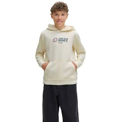 JACK & JONES JUNIOR Jcotier främre tryck sweat Hood Jnr, Söt majs, 152 JACK & JONES JUNIOR Jcotier främre tryck sweat Hood Jnr, Söt majs, 152