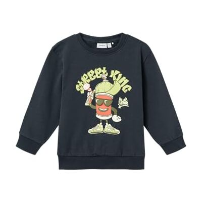 NAME IT pojkar Nmmnolan Nreg sweat box bru sweatshirt, Indiskt bläck, 110 NAME IT pojkar Nmmnolan Nreg sweat box bru sweatshirt, Indiskt bläck, 110