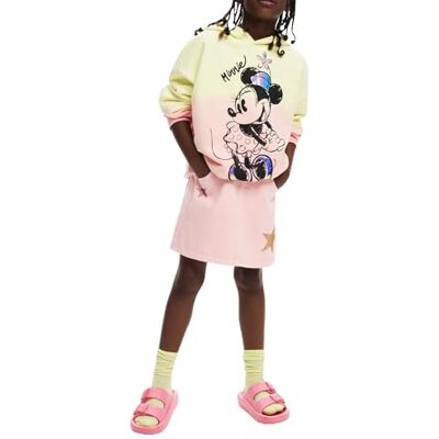 Desigual Sweatshirt med Musse Pigg för flickor, Gul, 8 år Desigual Sweatshirt med Musse Pigg för flickor, Gul, 8 år