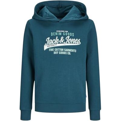 JACK & JONES barns huvtröja logotyp huvtröja mini, djup blågrön, 98 JACK & JONES barns huvtröja logotyp huvtröja mini, djup blågrön, 98
