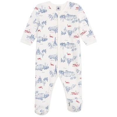 Petit Bateau unisex baby sova gott, Vit/flerfärgad, 24 månader Petit Bateau unisex baby sova gott, Vit/flerfärgad, 24 månader