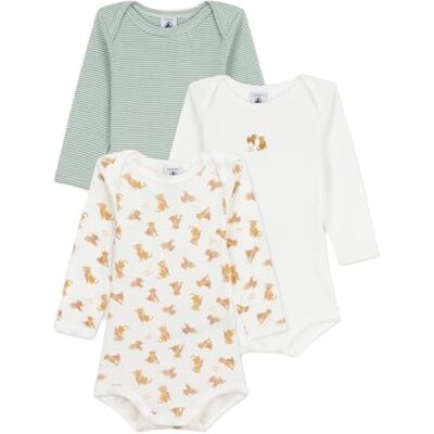 Petit Bateau Set X3 Bod underkläder för baby Day (set med 3), variant 1_32, 3 �r Petit Bateau Set X3 Bod underkläder för baby Day (set med 3), variant 1_32, 3 �r