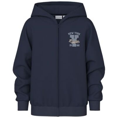 NAME IT Namn IT Nkmvoltinus Nreg sweatkort Wh Bru, marinblå blazer, 116 NAME IT Namn IT Nkmvoltinus Nreg sweatkort Wh Bru, marinblå blazer, 116